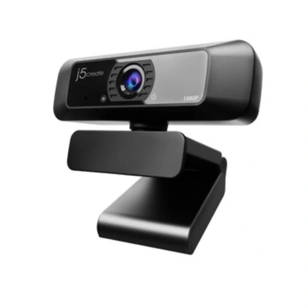J5create JVCU90 USB HD Webcam W/ 360 Rotation for Mac OS Windows Chrome OS